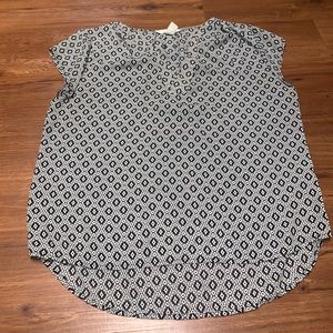 H&M Black and White Blouse